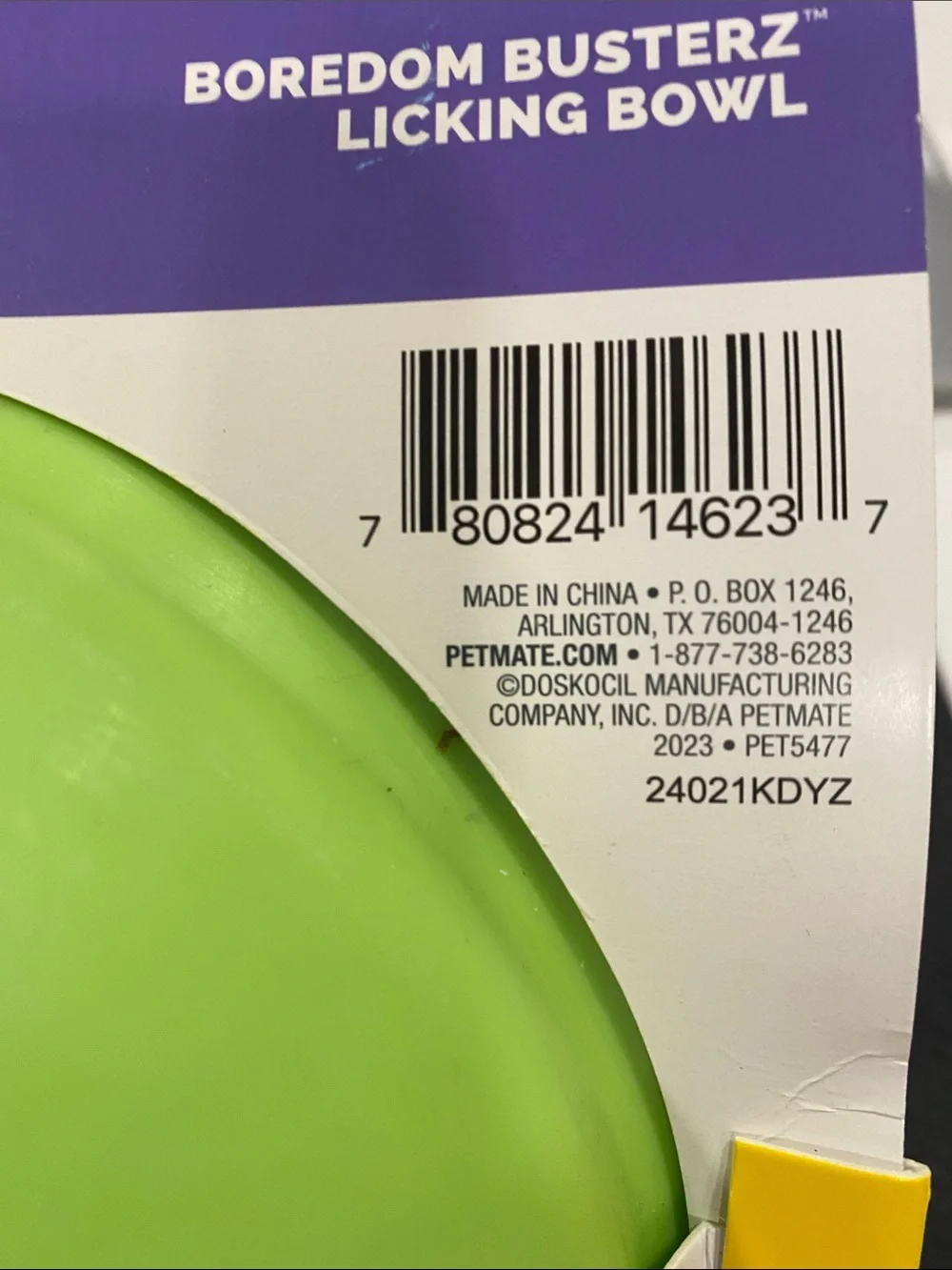 Pet Zone Boredom Busterz Licking Bowl - Green